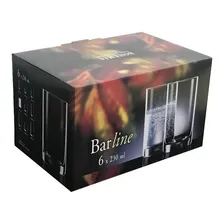 12 Copos De Cristal Para Água 230ml Barline Bohemia Titânio Foto mini  3