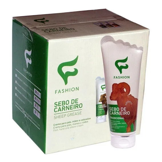 12 Creme Sebo Carneiro - Tradicional - Pés, Mãos E Cotovelos Foto 1