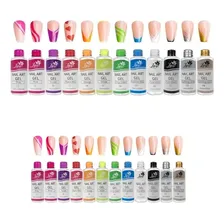 12 Esmalte Pincel Ponta Fina Desenho Nail Art Unha Decorada Foto mini 3