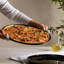 12 Formas Para Pizza 36cm Lyor Preto Assadeiras Antiaderente Foto mini 2