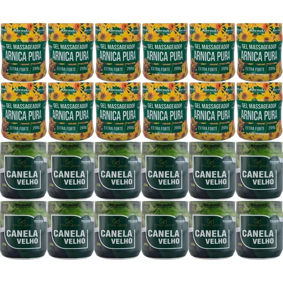 12 Gel Arnica Pura 200g 12 Gel Canela De Velho 200g Foto 1