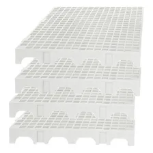 12 Palete Pallet Piso Estrado Plastico Reforçado Branco Foto mini  3