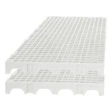 12 Palete Pallet Piso Estrado Plastico Reforçado Branco Foto mini  2