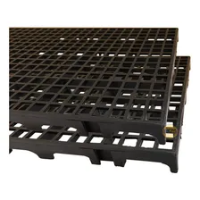 12 Pallet De Plástico Palete / Pallet / Pallets 25x50 Preto Foto mini 3
