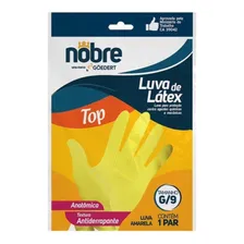 12 Pares Luvas Borracha Latex Amarela Limpeza Louça Tam G Foto  mini 1