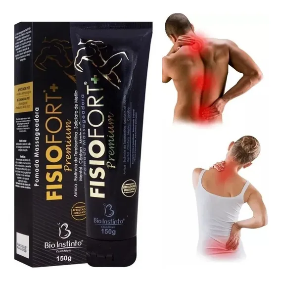 12 Pomadas Massageadora Fisiofort Premium 150g - Atacado Foto 1