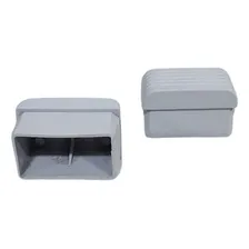 12 Ponteira Interna Plástica 50x30mm P/pé Cadeira Ou Mesa Foto mini  3