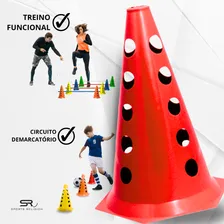 12 Pratos Demarcatório + 12 Cones Furados Circuito Agilidade Funcional Foto mini 4