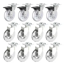 12 Rodizio Rodinha Moveis Anti Risco Roda Silicone Gel 100mm Foto  mini 1
