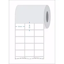 12 Rolos Etiqueta Couche 33x22 3 Colunas + 6 Ribbons Cor Branco Foto mini 4