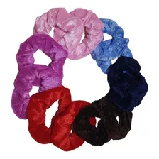 12 Scrunchies Veludo Xuxa Amarrador Rabic贸 Fluflu Foto mini 1