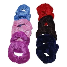 12 Scrunchies Veludo Xuxa Amarrador Rabic贸 Fluflu Foto mini 2