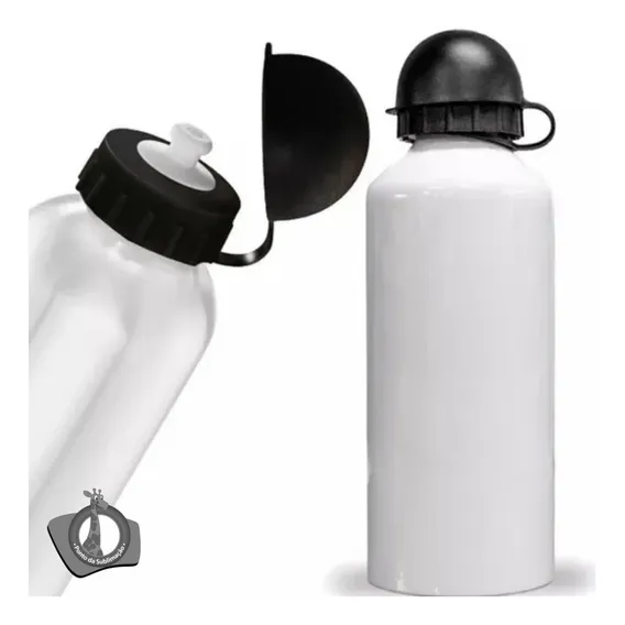 12 Squeeze Sublimação Garrafa Aluminio Branco 600ml Foto 1
