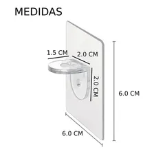 12 Suporte Prateleira Resistente Auto Adesivo Mão Francesa Foto mini 2