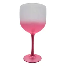 12 Taças De Gin 580ml Acrílico Coloridas Degrade Para Festa Cor Rosê Gold Foto  mini 1