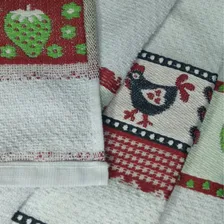 12 Toalha Louça Pano Prato Copa Felpudo Atoalhado Jacquard Cor Sortido Foto mini  3