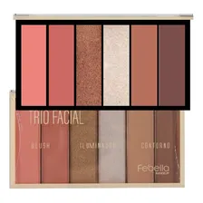 12 Trio Blush, Iluminador E Contorno Mu50011 Febella Ataca S Foto mini  2