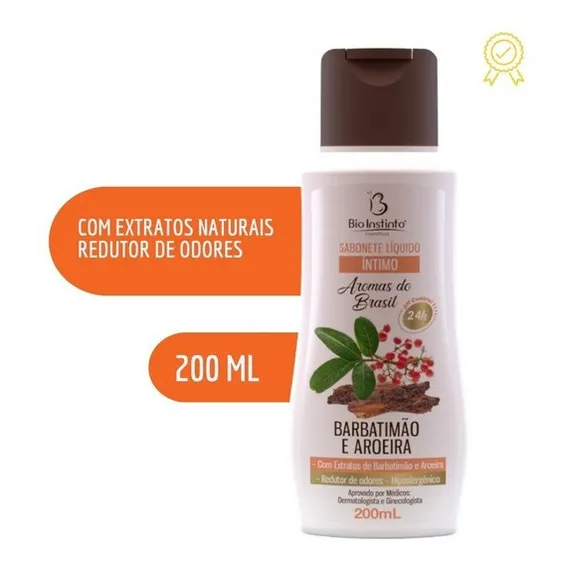 12 Und Sabonete Íntimo Liquido Aromas Do Brasil Bio Instinto Foto 1