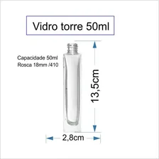 12 Vidros P/ Perfume 50ml C/ Válvula Spray Cromada + Caixa Foto mini 2