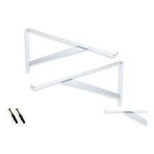 12 X Mão Francesa Suporte Vidro 10 Cm Prateleira Foto mini 1