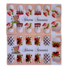 120 Adesivos Artesanais Nail Artes Lindas Artes Unhas Joias Foto mini  2