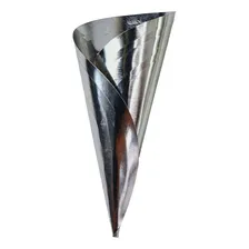 120 Forminha Canudo Nº1 Cone Recheado Doce Salgado Aço Foto mini 1