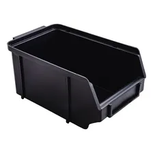 120 Gaveta Plástica Bin N4 Caixa Organizadora Preta Cor Preto Foto mini 1