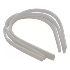 120 Tiaras Brancas Com Dentinhos 10mm Atacado Cor Branco Foto mini 1