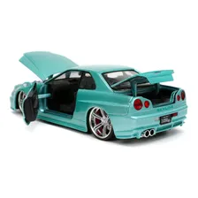 1/24 Brians Nissan Skyline GTR-r34 Jada Foto mini 2