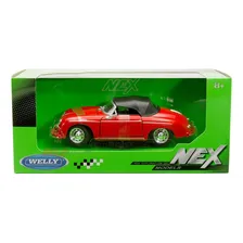 1/24 Porsche 356a Speedster Welly Cor Vermelha Foto mini 1
