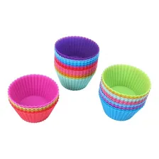 12pcs. Forminha Para Mini Cupcake Muffin - Forma De Silicone Cor Diversas Foto  mini 1