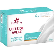 12un Sabonete Vegetal Leite Aveia Hipoalergenico 90g Davene Foto mini 2