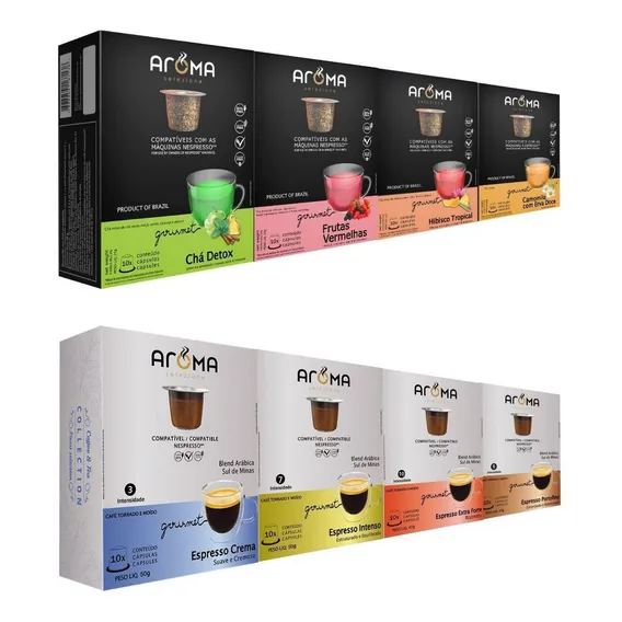 130 Cápsulas Para Nespresso - Café & Chá - Cápsula Aroma Foto 1