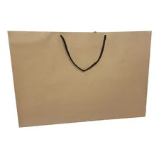 130 Sacolas De Papel 42x14x30: Alça Nylon - Ref04 Cor Kraft Sacola Ref04 Foto mini  3