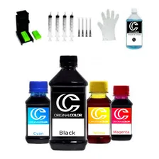 1350ml Kit Tinta Recarga Para Cartuchos Da Canon Mg 3210 Foto mini 1