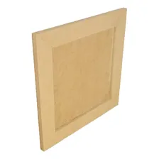14 Quadro Moldura C/ Borda Artesanato 20x20 Mdf Madeira Cru Foto mini 2