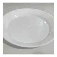 140 Prato Redondo Refeição 21cm Branco AcrÃlico Strawplast Foto mini 2