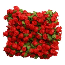 144 Mini Rosas Flores Rosinhas Artificiais Amarela Cetim Cor Vermelho Foto  mini 1