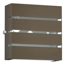 14x Arandela Slim Externa 3 Frisos Duplo Foco G9 Mf123 Estrutura Marrom Foto mini 4
