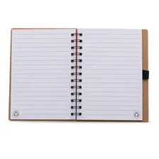 15 Bloco Anotações Eco Reciclado Preto Personalizado Foto mini 3