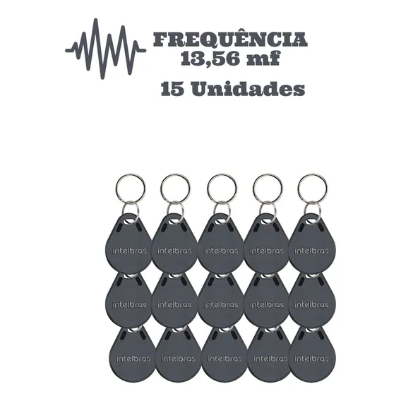15 Chaveiro Proximidade Tag 13,56mhz Th 1000 Mf Intelbras Foto 1