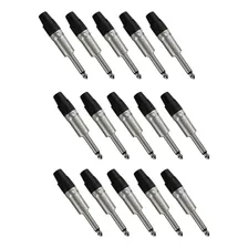 15 Conectores P10 Macho Linha Mono - Wireconex Wc1112 Cor Prateado Foto  mini 1