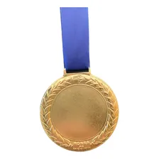 15 Medalhas 6cm Ouro E Para Adesivar Metal Mérito Cor:ouro Foto mini  2