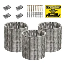 15 Metros Concertina Dupla Clipada 30 Cm+ Kit Foto mini 3