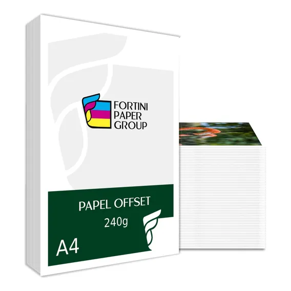 150 Folhas Papel Offset 240g A4 Branco Alta Alvura Foto 1