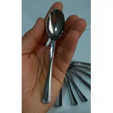 150 Unid Mini Colher P/ Sobremesa E Degustação Luxo Cabo Prata Foto mini 2