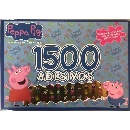 1500 Adesivos Prancheta Para Colorir - Peppa Pig Foto 1