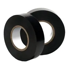150pcs Fita Isolante 10mts Preta 19mmx10m Anti Chama Pacote Cor Preto Foto mini 3