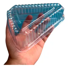 150un Embalagem Fatia De Bolo Torta Pudim Grande Plástico Foto mini 3