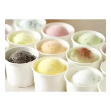 150un Pote Papel 180ml Biodegradável Para Sorvete Açaí Doces Cor Branco Foto mini  3